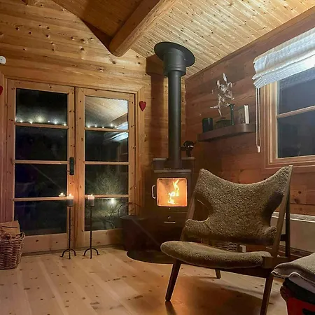 Log With Views Of Isefjorden Tatil Evi Skibby