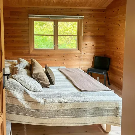 Log With Views Of Isefjorden Tatil Evi Skibby