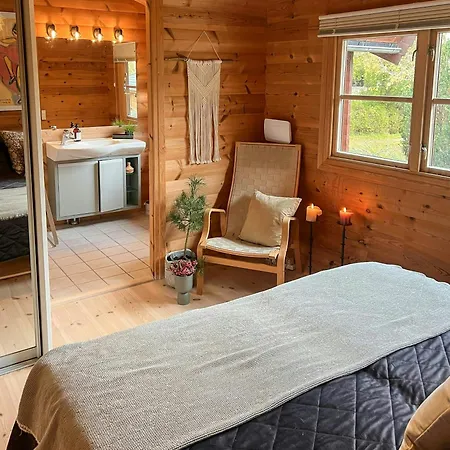 Log With Views Of Isefjorden Tatil Evi Skibby