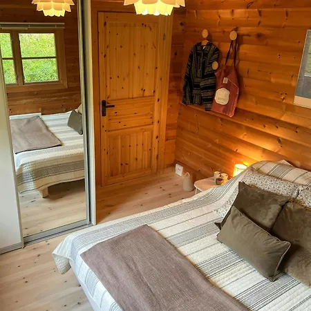 Log With Views Of Isefjorden Tatil Evi Skibby