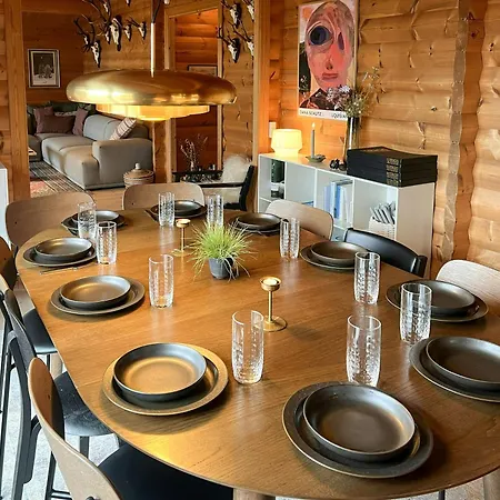 Tatil Evi Log With Views Of Isefjorden Skibby